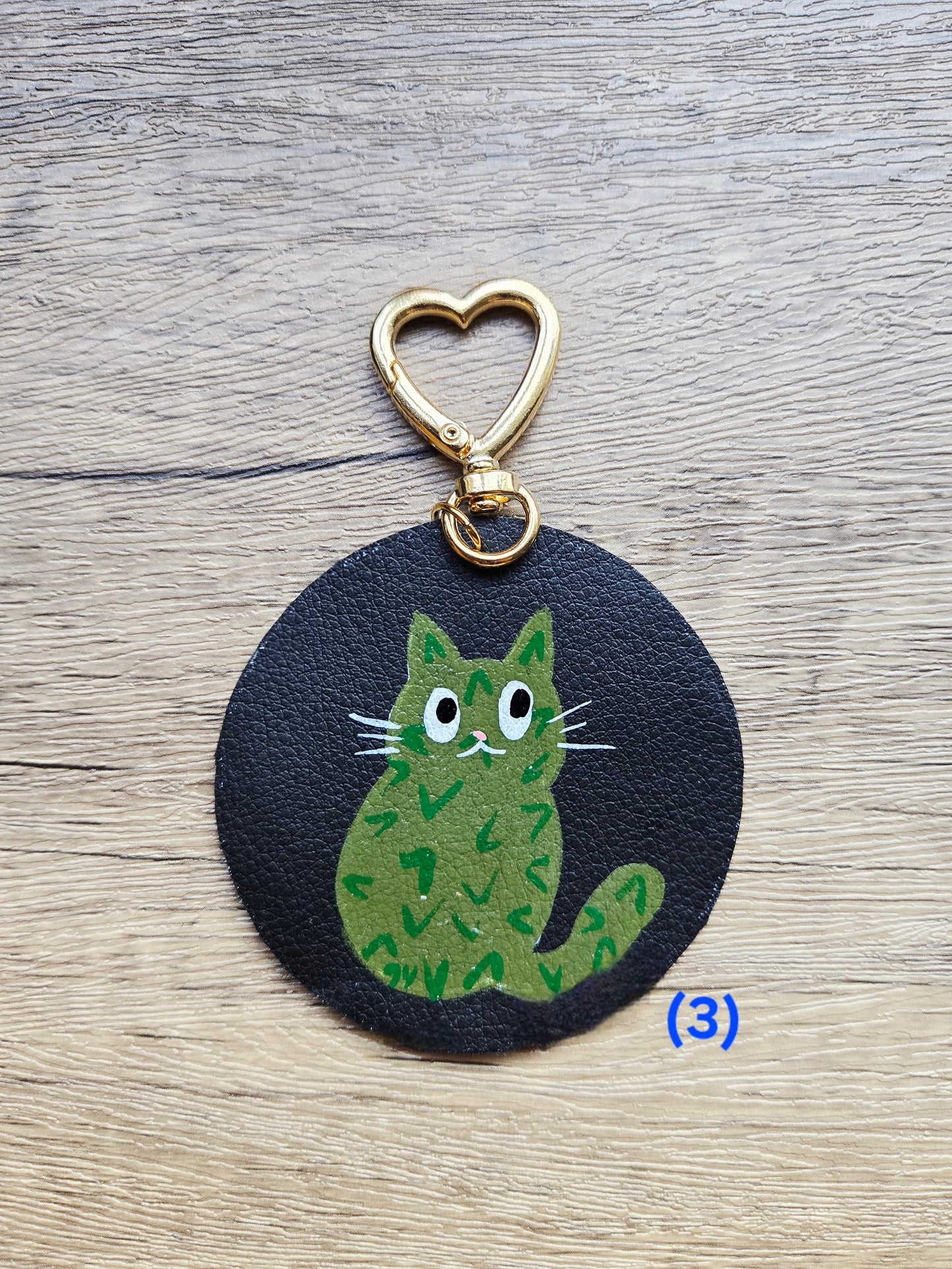 Cactus Leather Bag Charm/Keychain