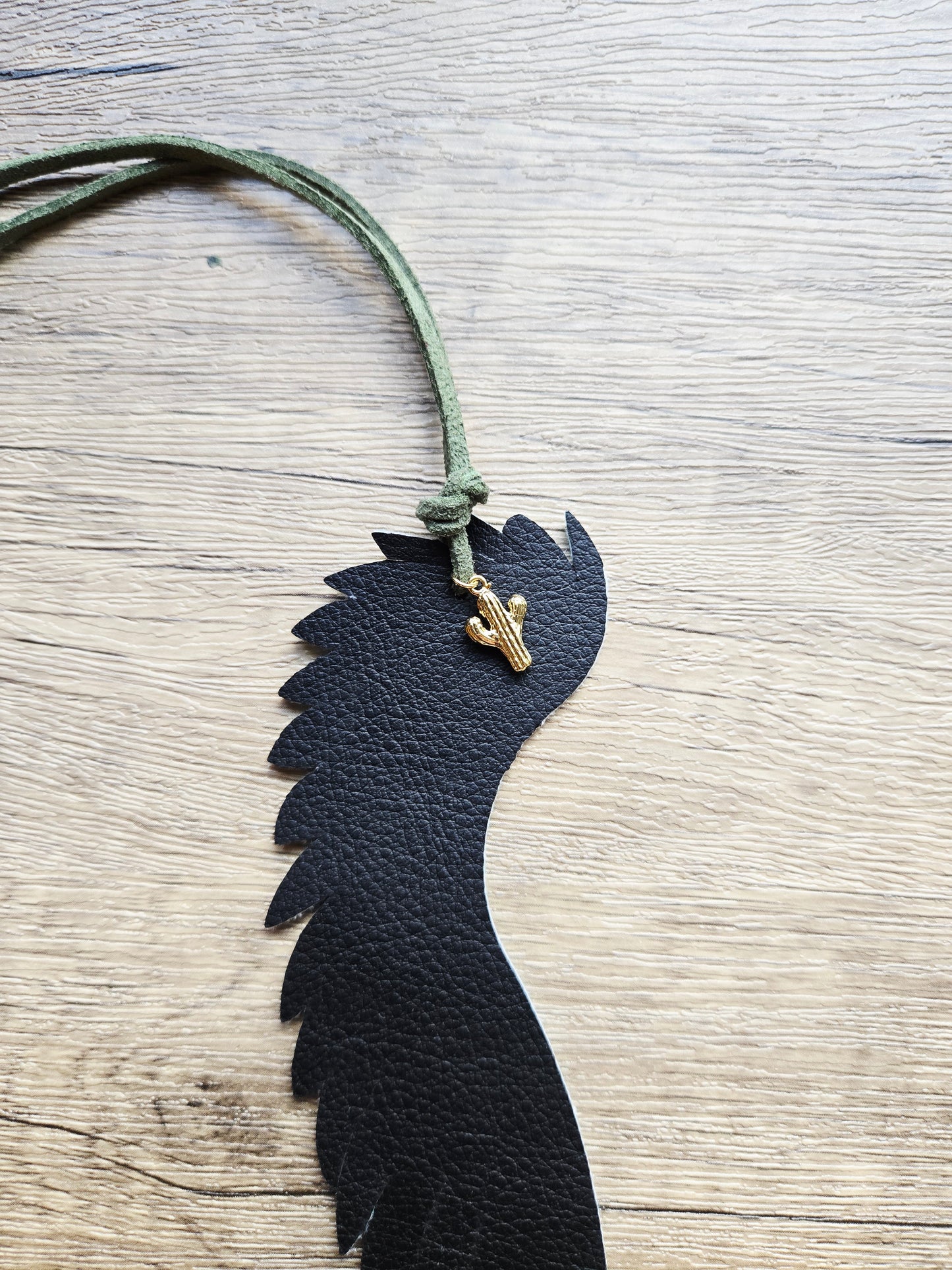 Cactus Leather Bookmark