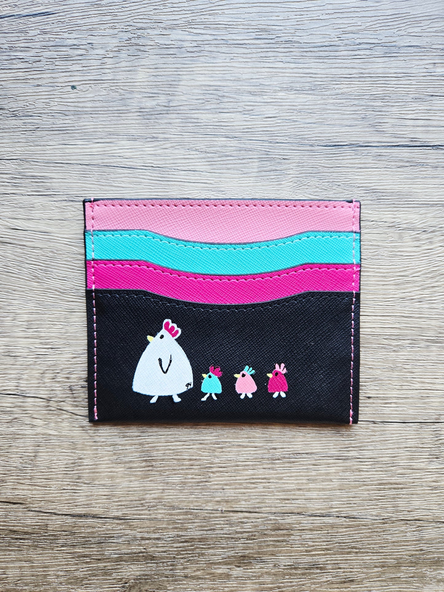 Mismatch Club Card Holder - We will Follow you Chickens