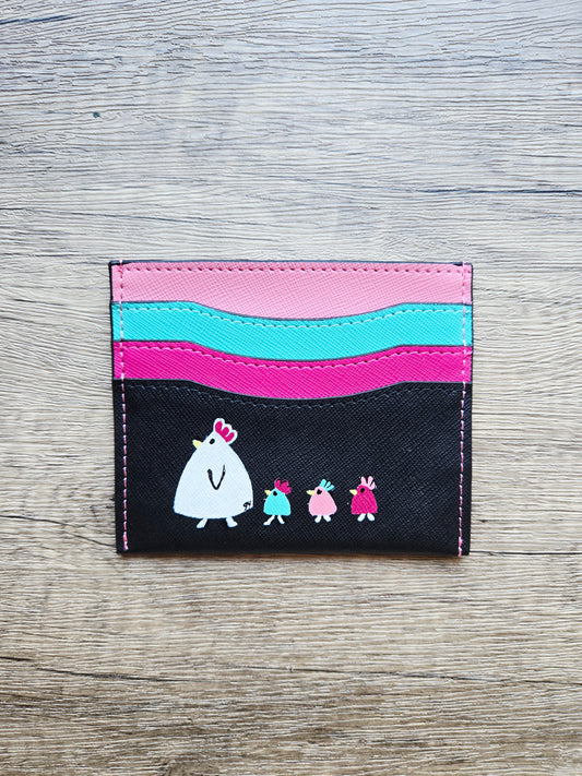Mismatch Club Card Holder - We will Follow you Chickens