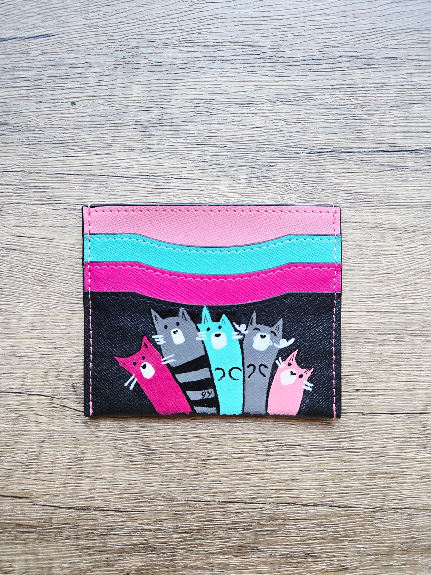 Mismatch Club Card Holder - Singing Cats