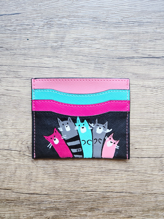 Mismatch Club Card Holder - Singing Cats