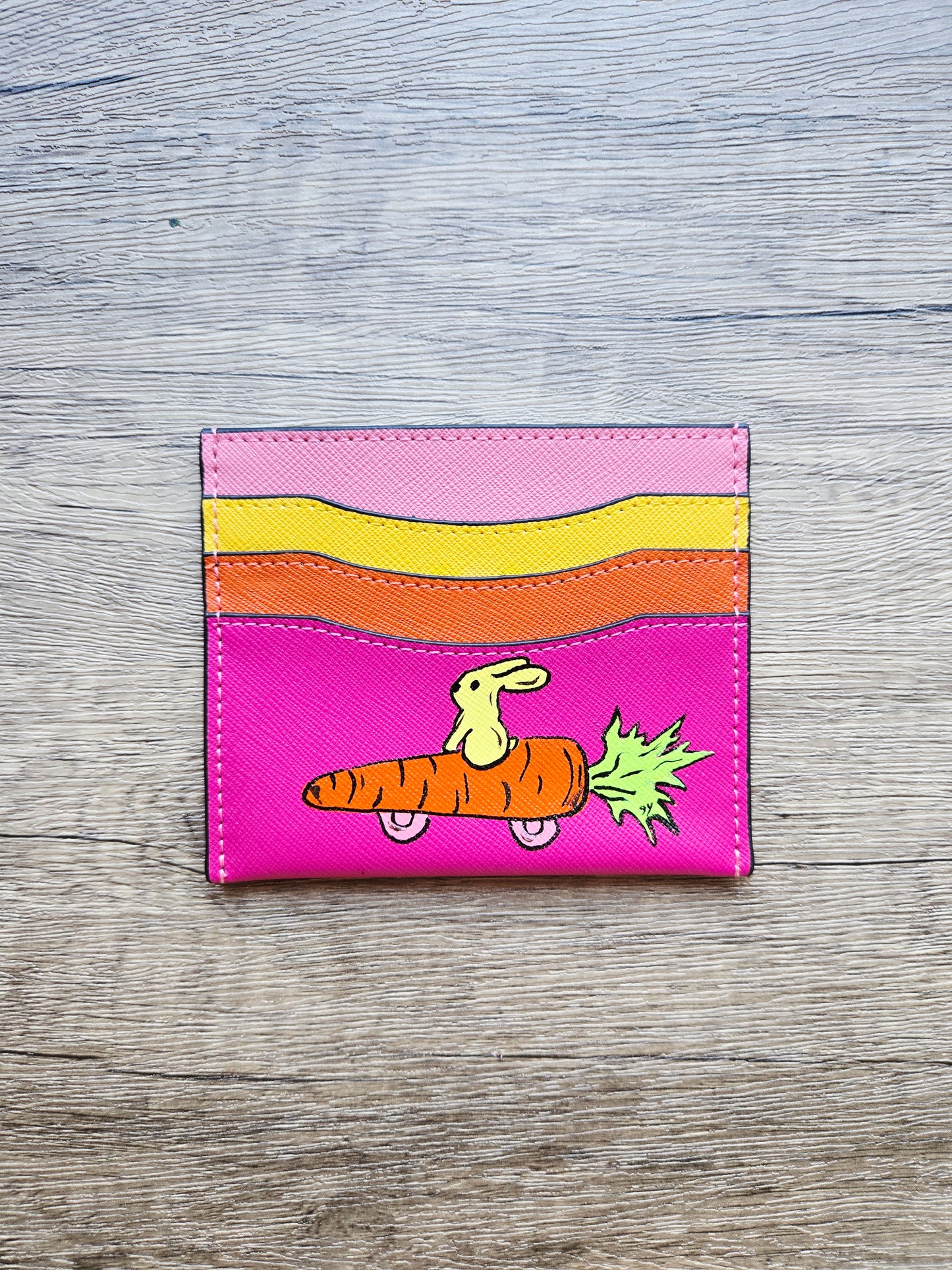 Mismatch Club Card Holder - Racing Carrot Rabbit