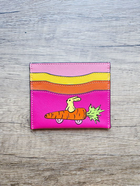 Mismatch Club Card Holder - Racing Carrot Rabbit