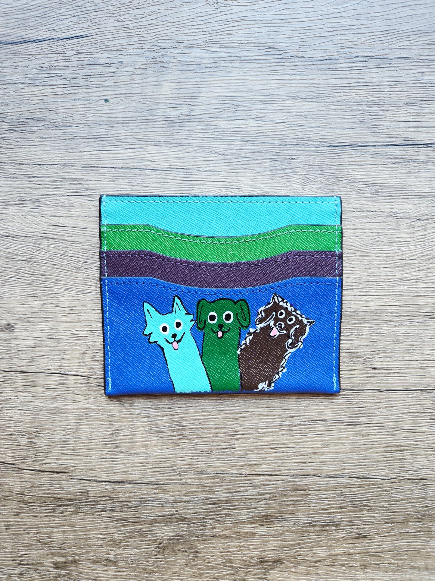 Mismatch Club Card Holder - Smiling Dogs