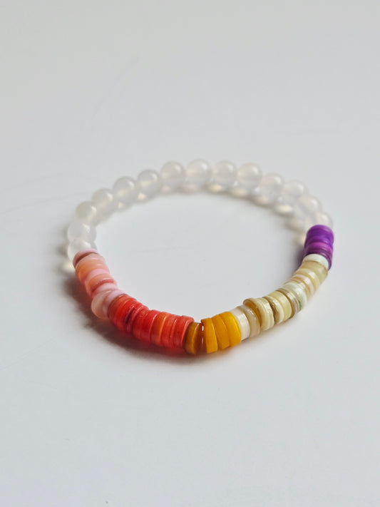 Rainbow Shell Bracelet