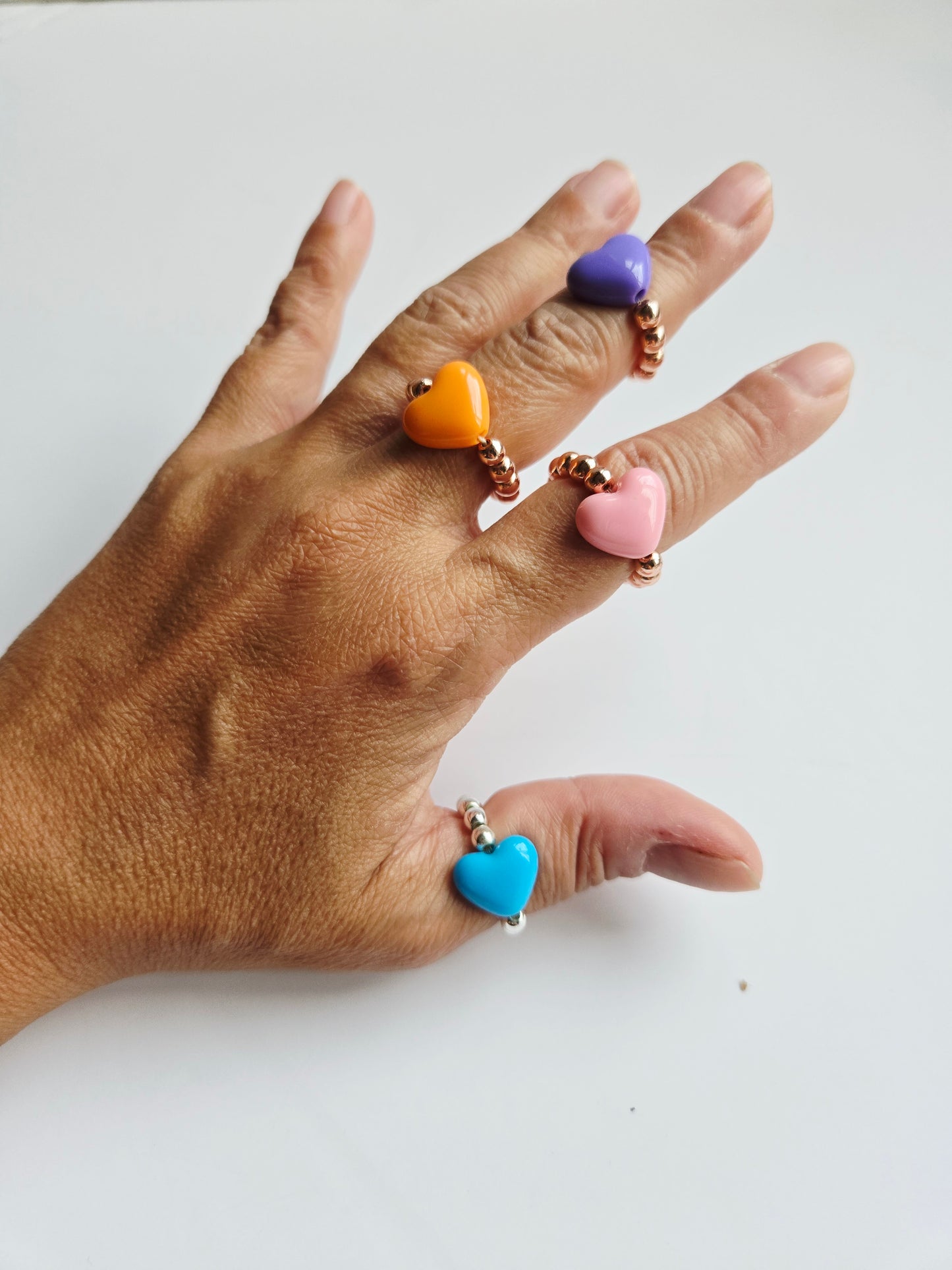 Rainbow Heart Ring