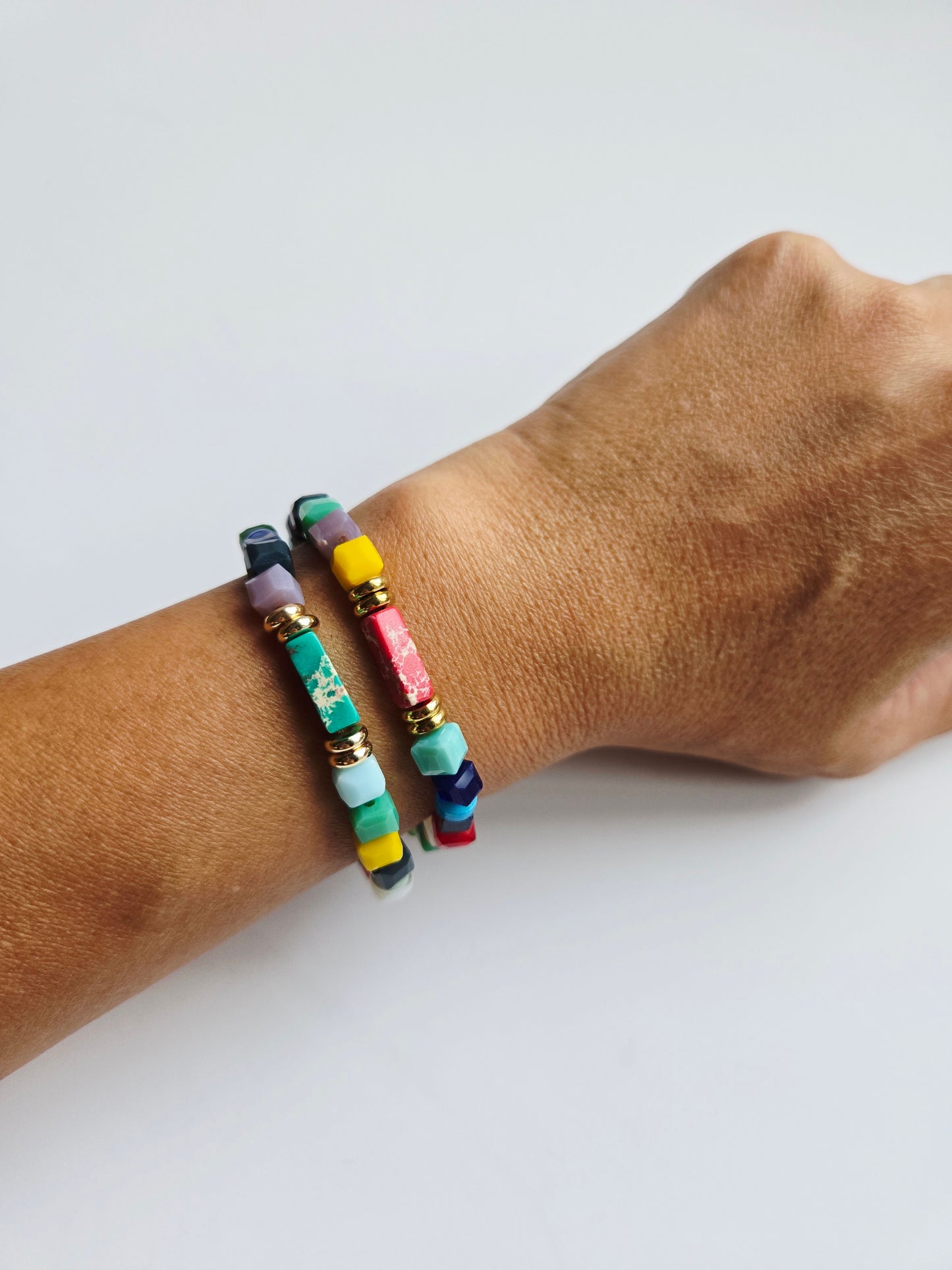 Rainbow cube Bracelet