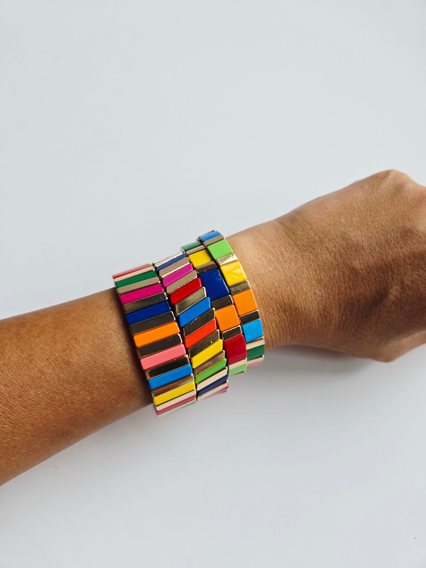 Rainbow Stacked Bracelet