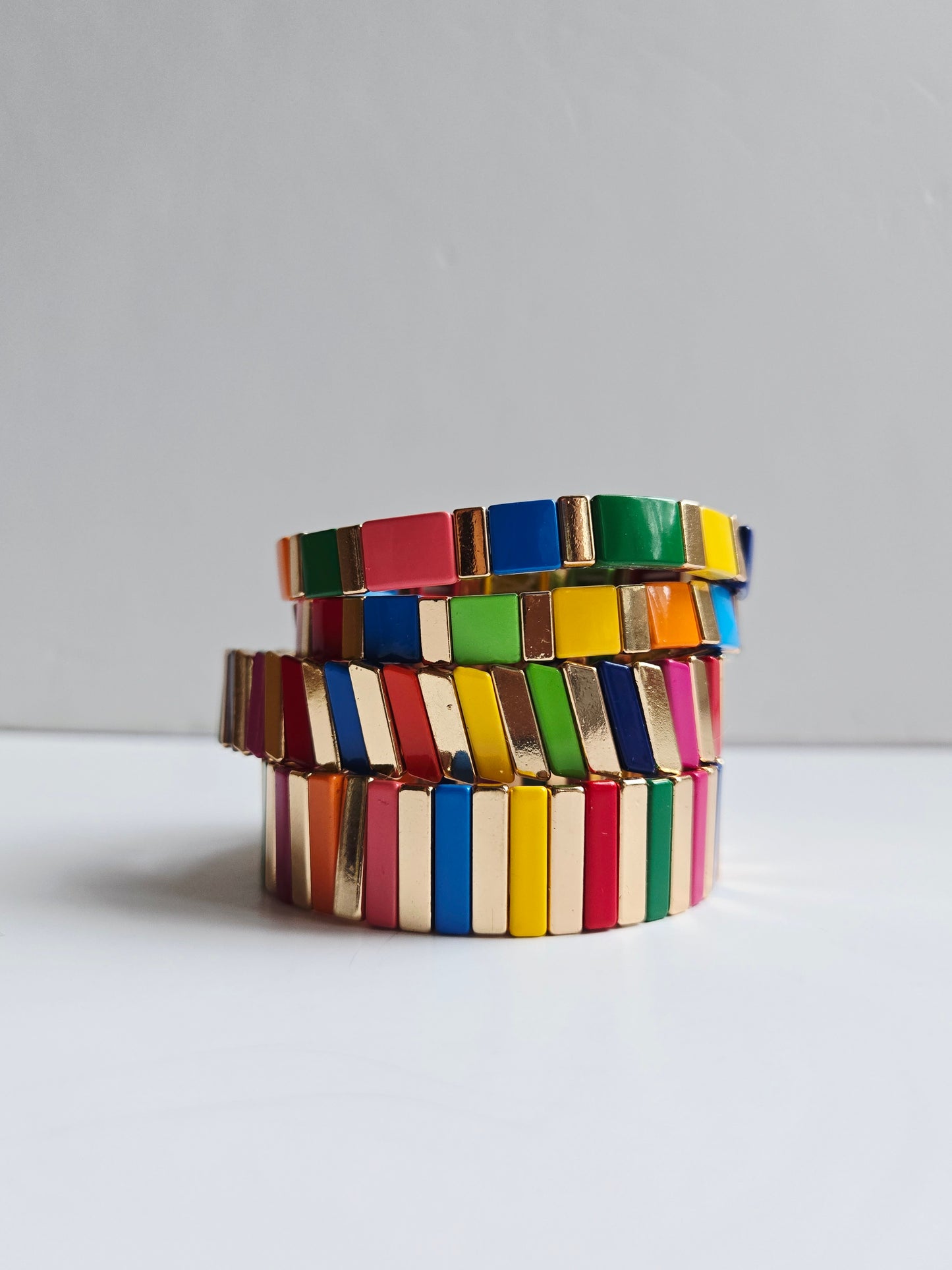 Rainbow Stacked Bracelet