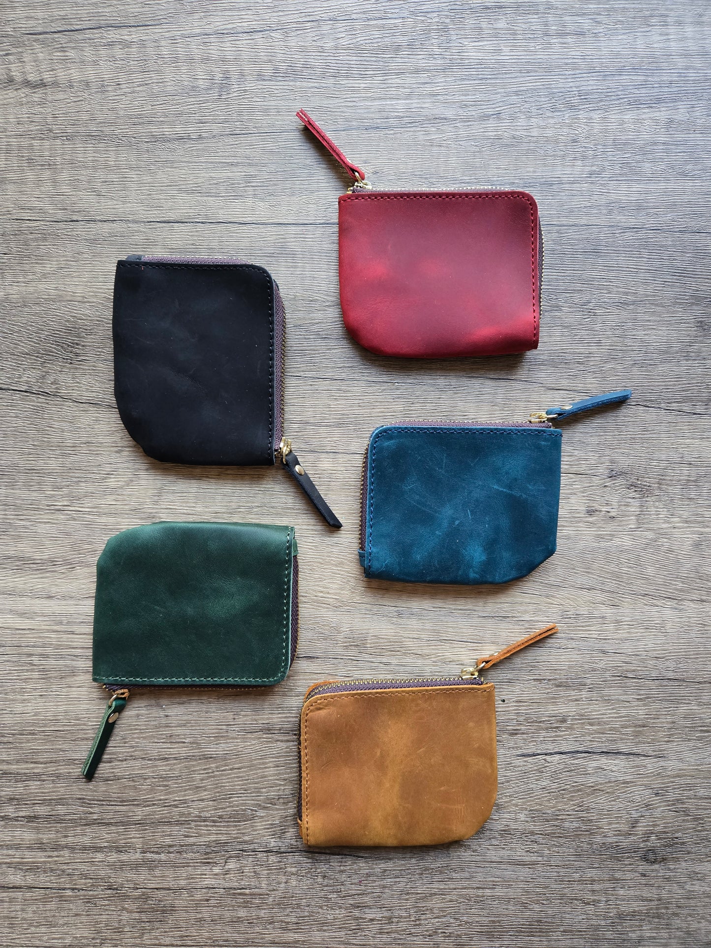 Leather coin pouch