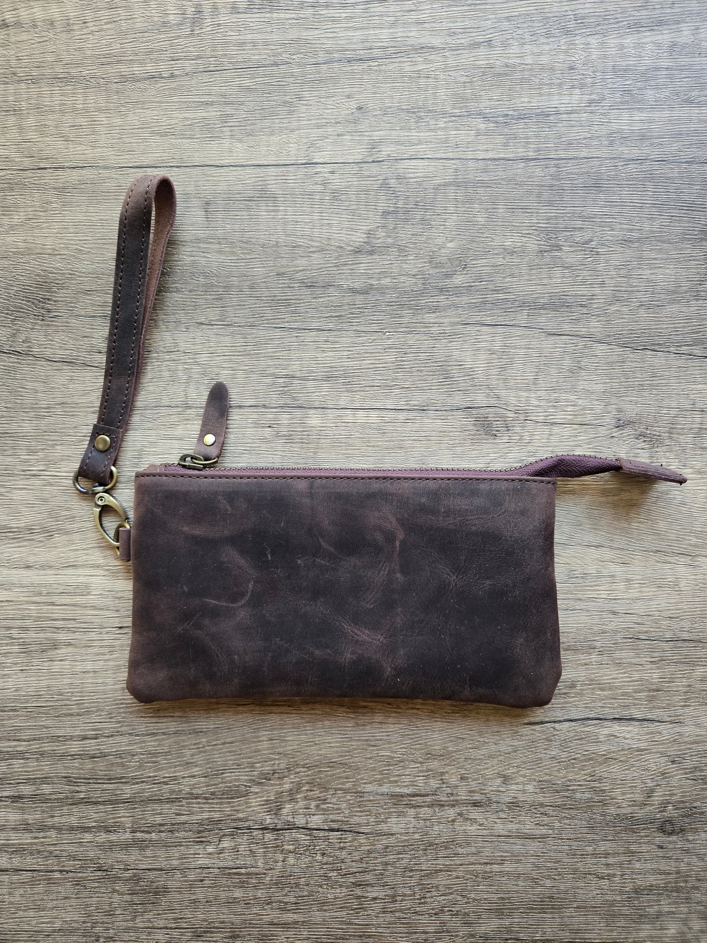 Leather HP pouch/wristlet