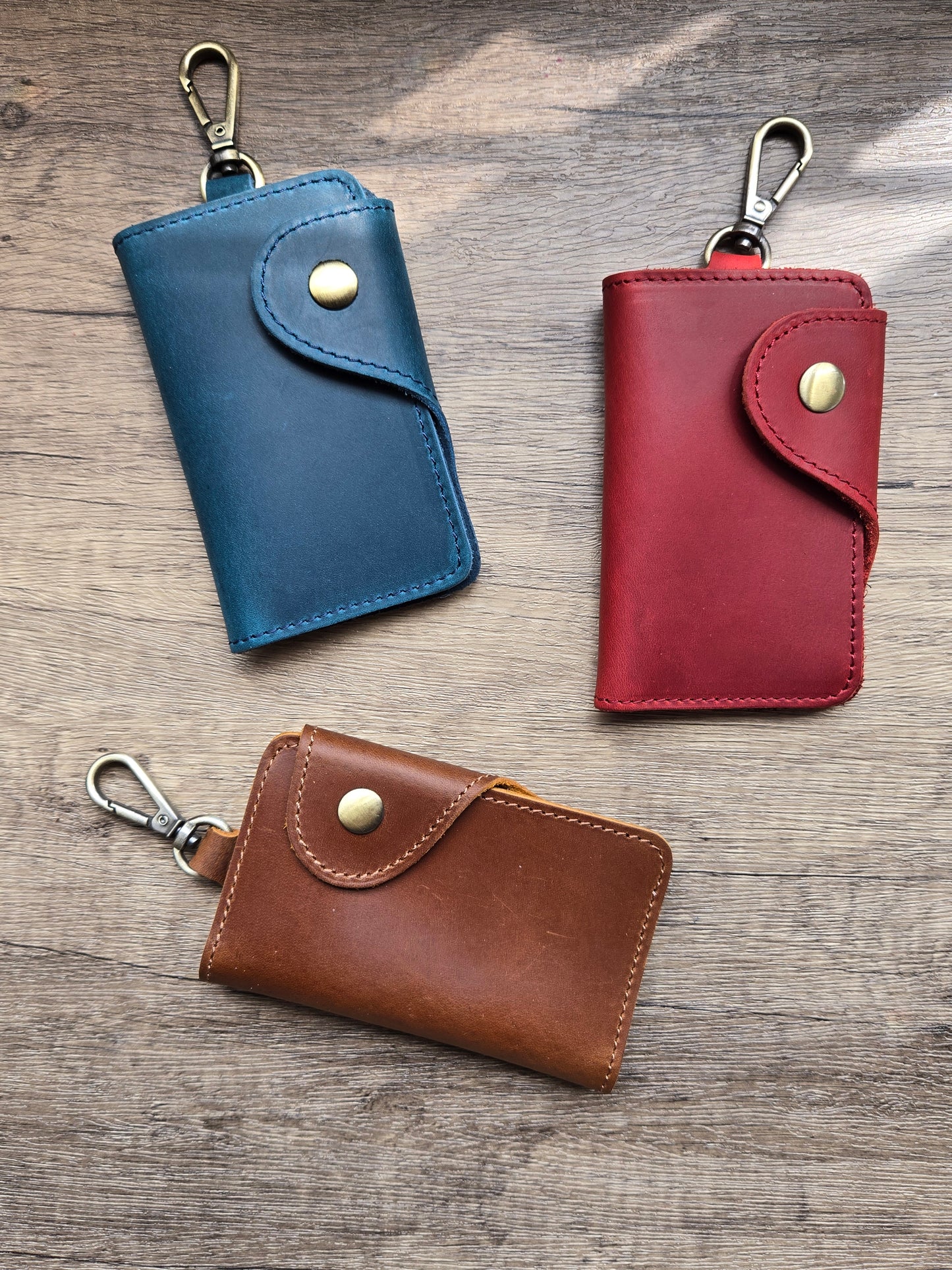 Leather Key Organiser and Card Holder