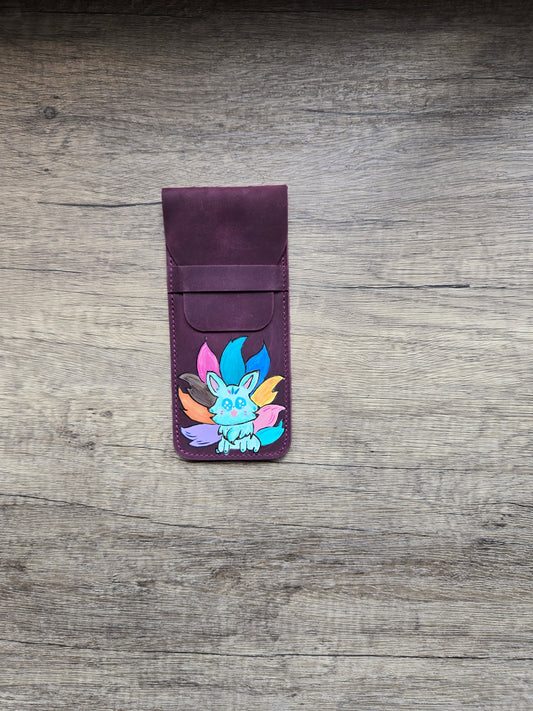 Leather Pen Case - Nine Tailed Fox