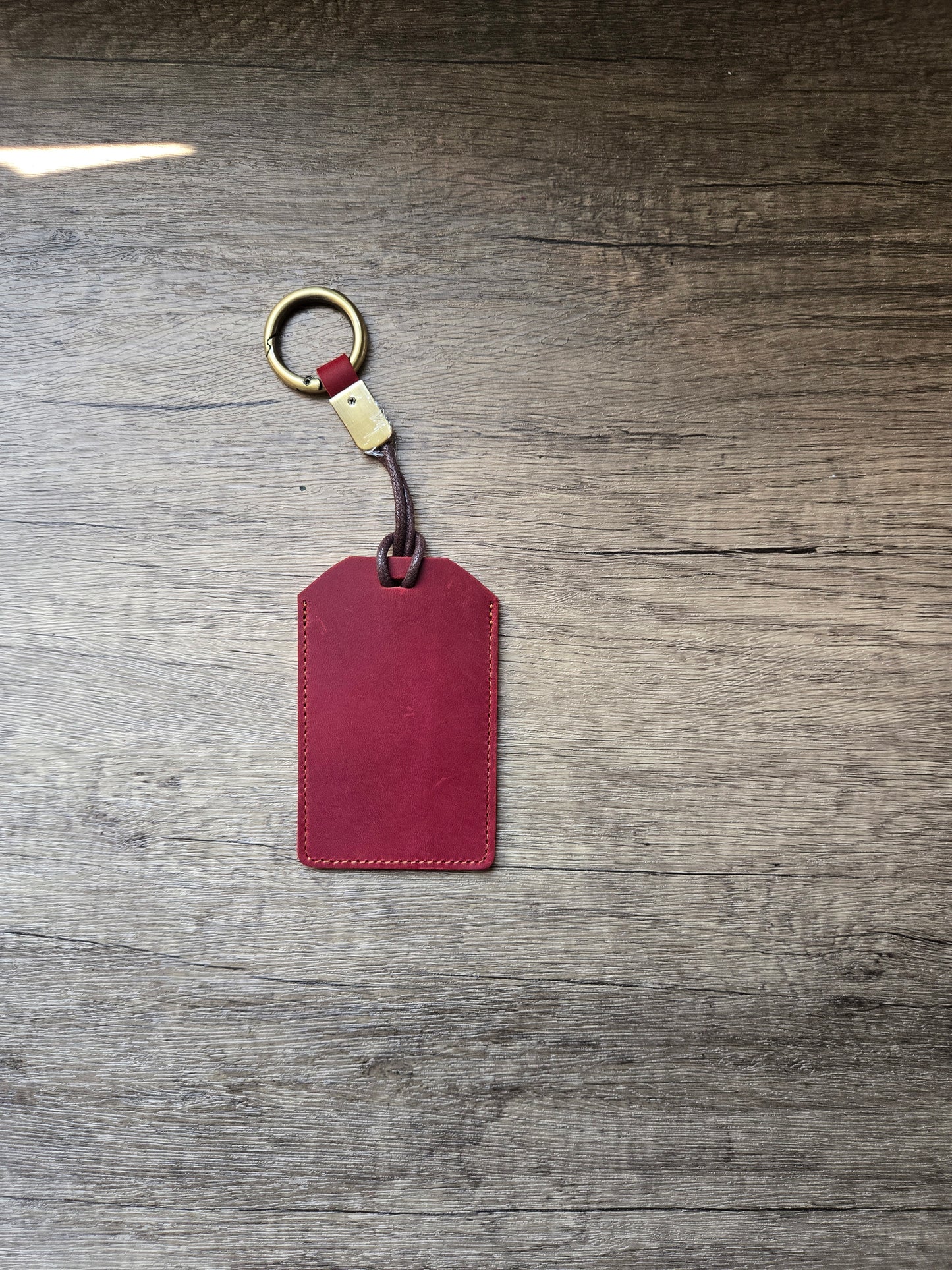 Leather Luggage/ Bag Tag Card Holder