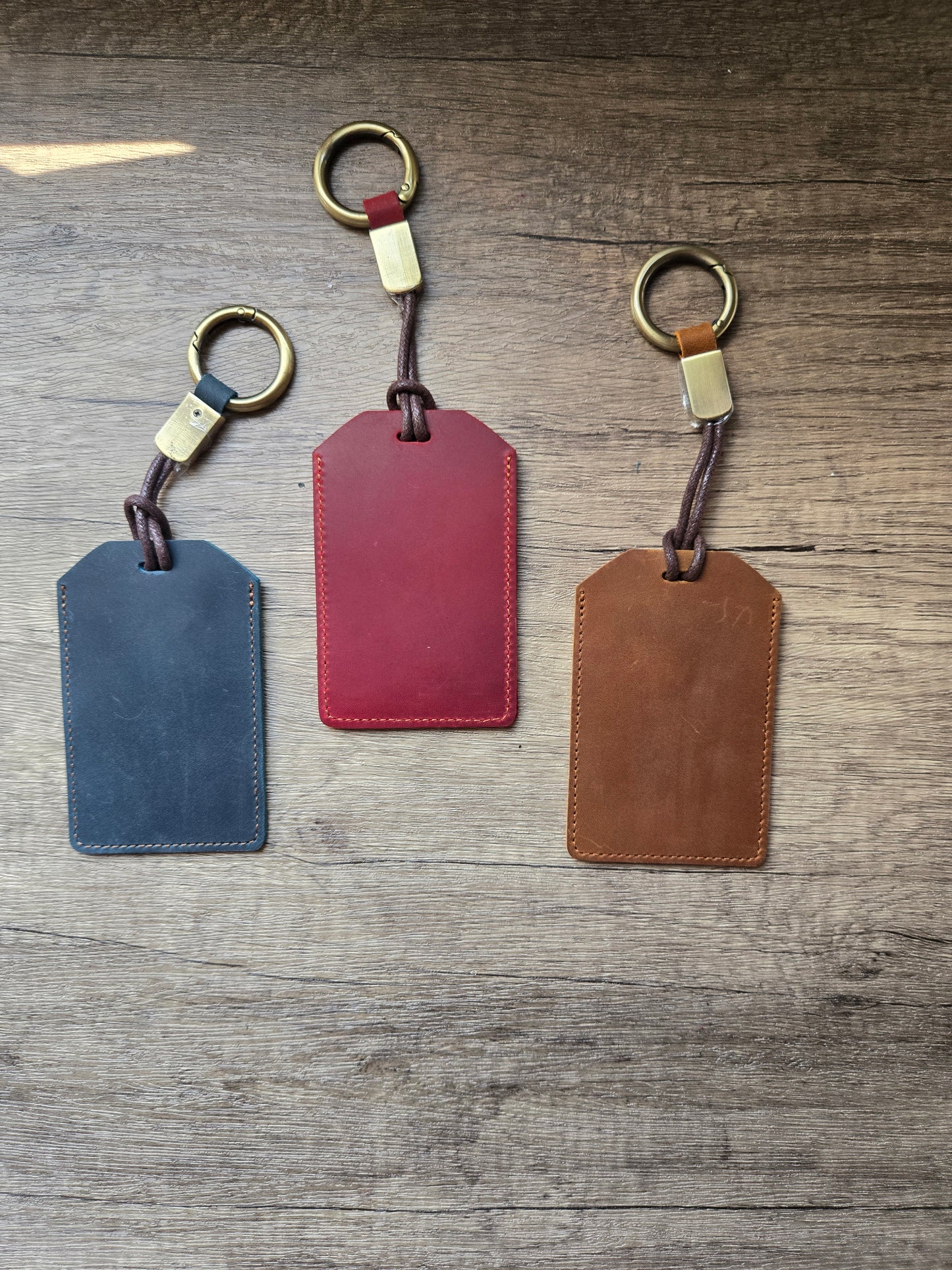 Leather Luggage/ Bag Tag Card Holder
