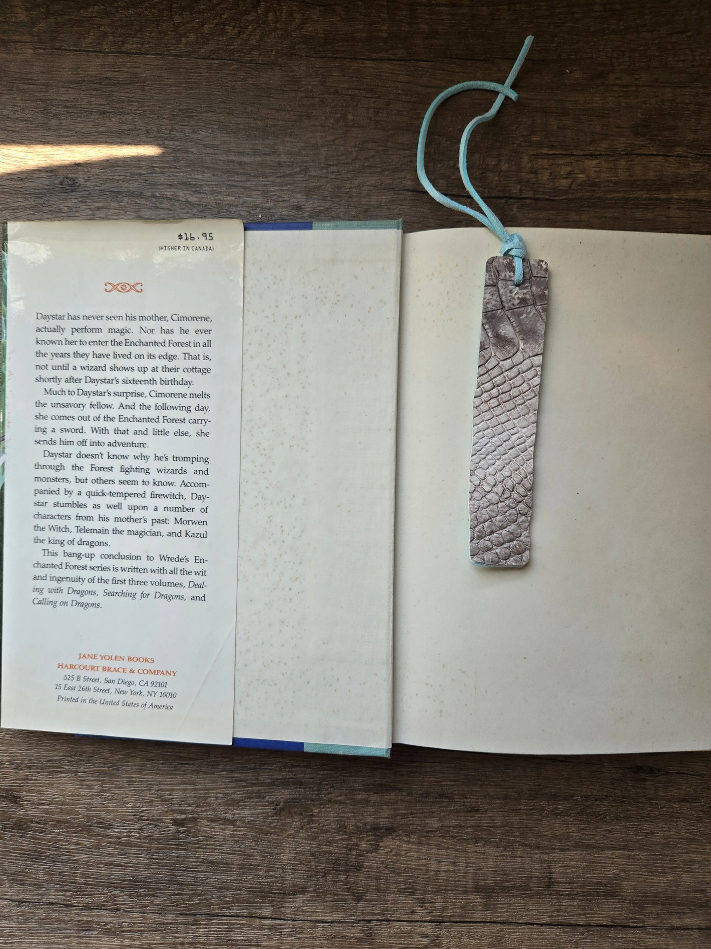 Dragon Tales Leather Bookmark