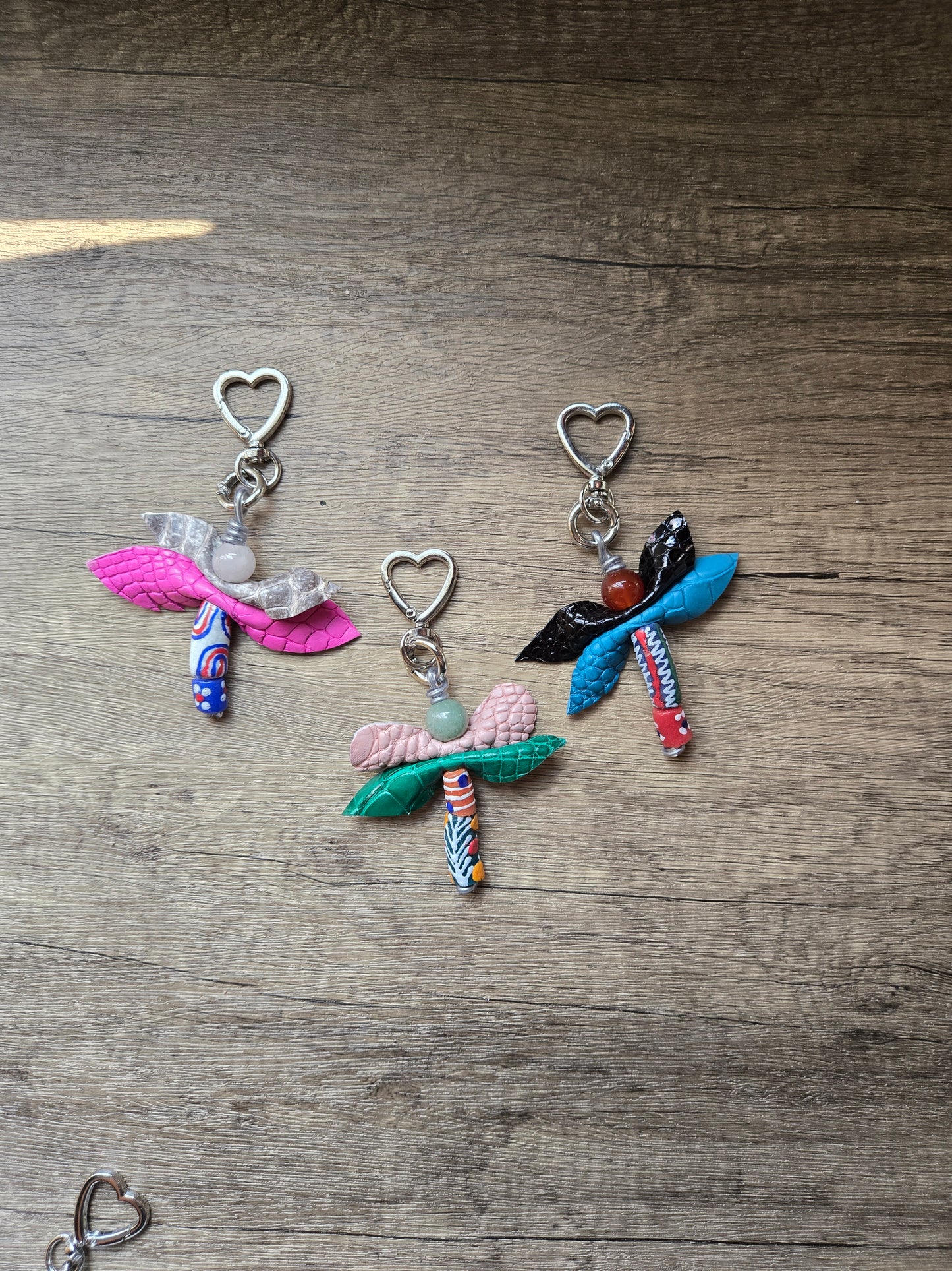 Dragon-FLY Leather Bag Charms