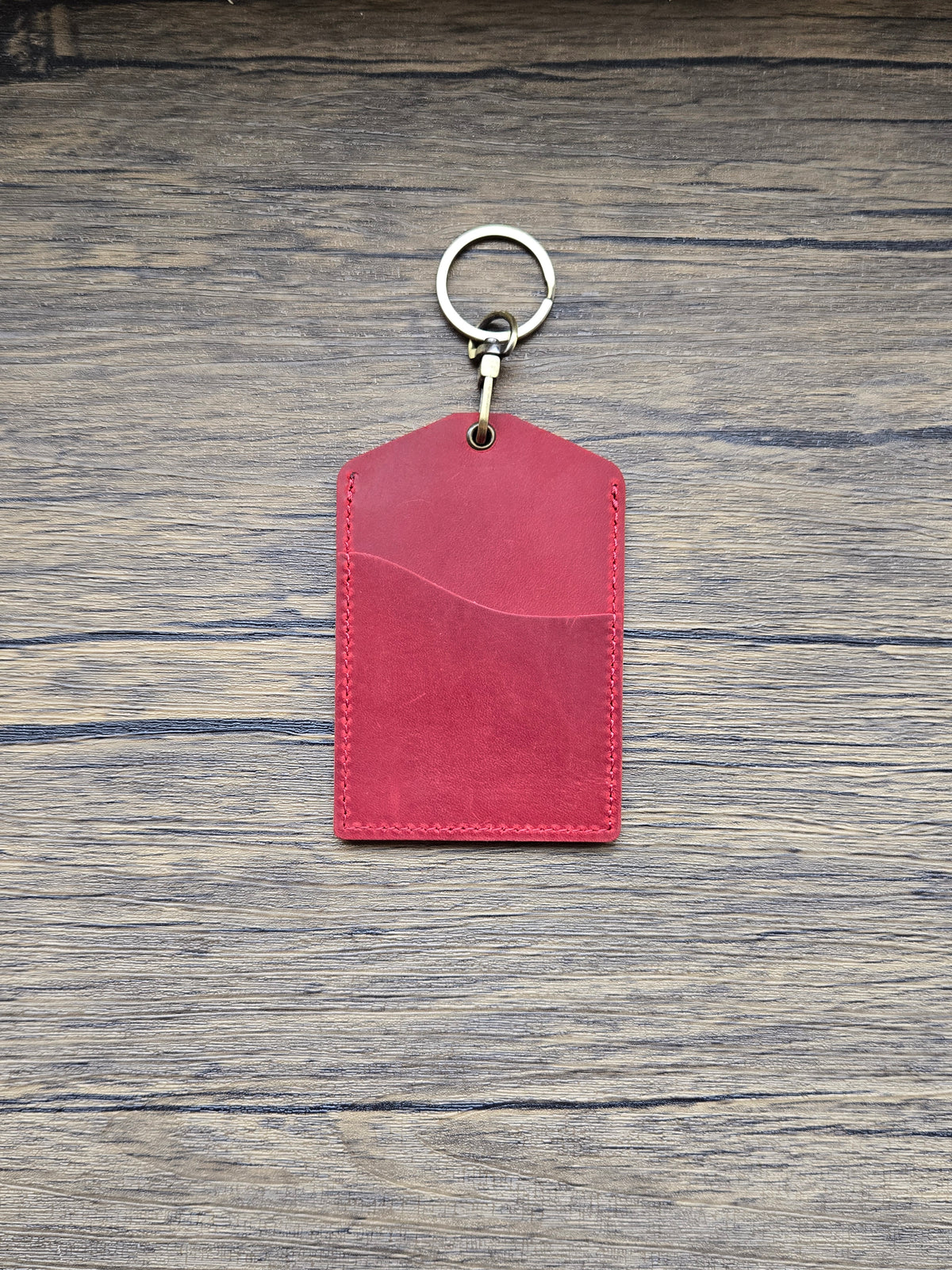 Pet Pawtraits On Leather Lanyard Card Holder