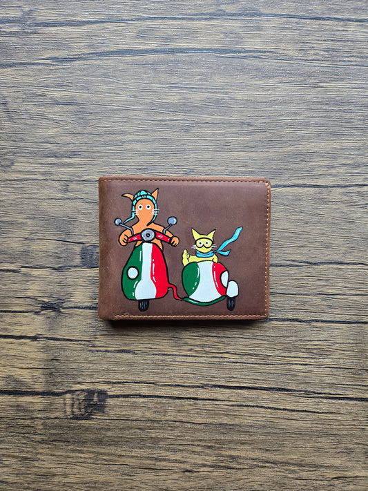 Leather Wallet- An Italian road trip