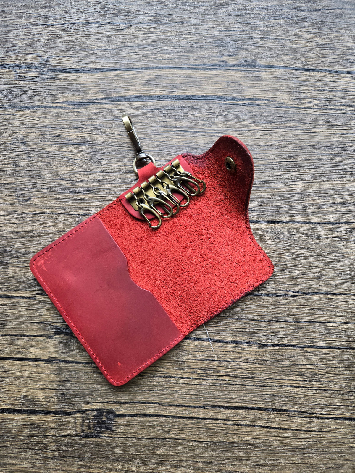 Leather Key Organiser and Card Holder- A Unicycle