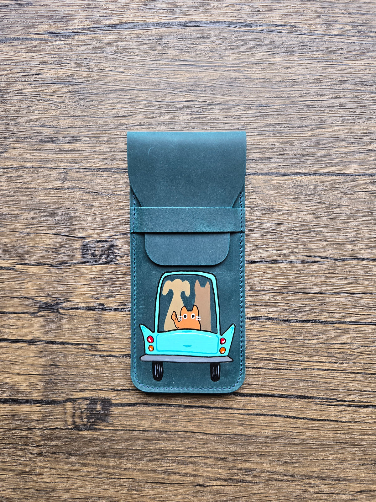 Leather Pen Case - A Cadillac