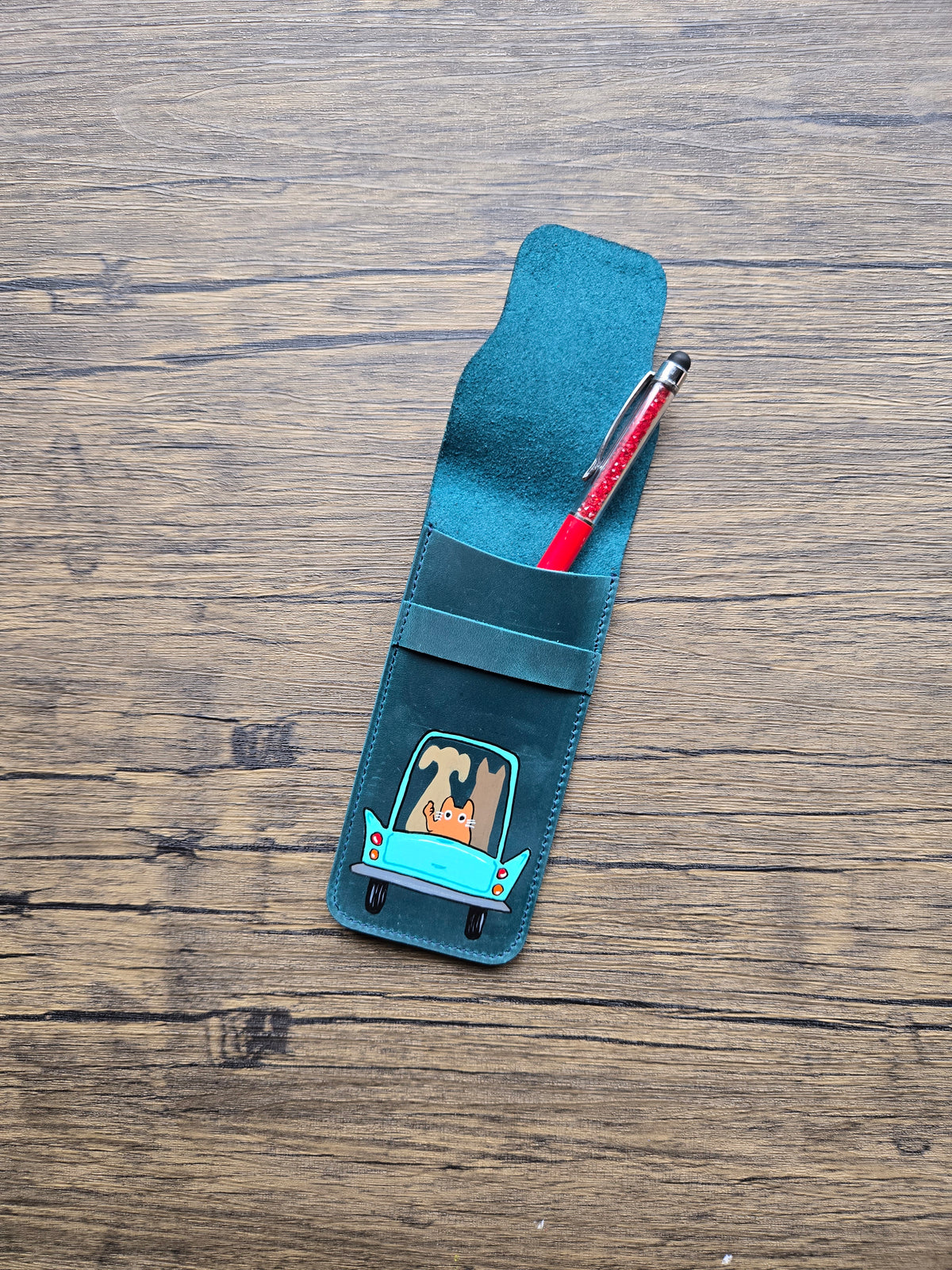 Leather Pen Case - A Cadillac
