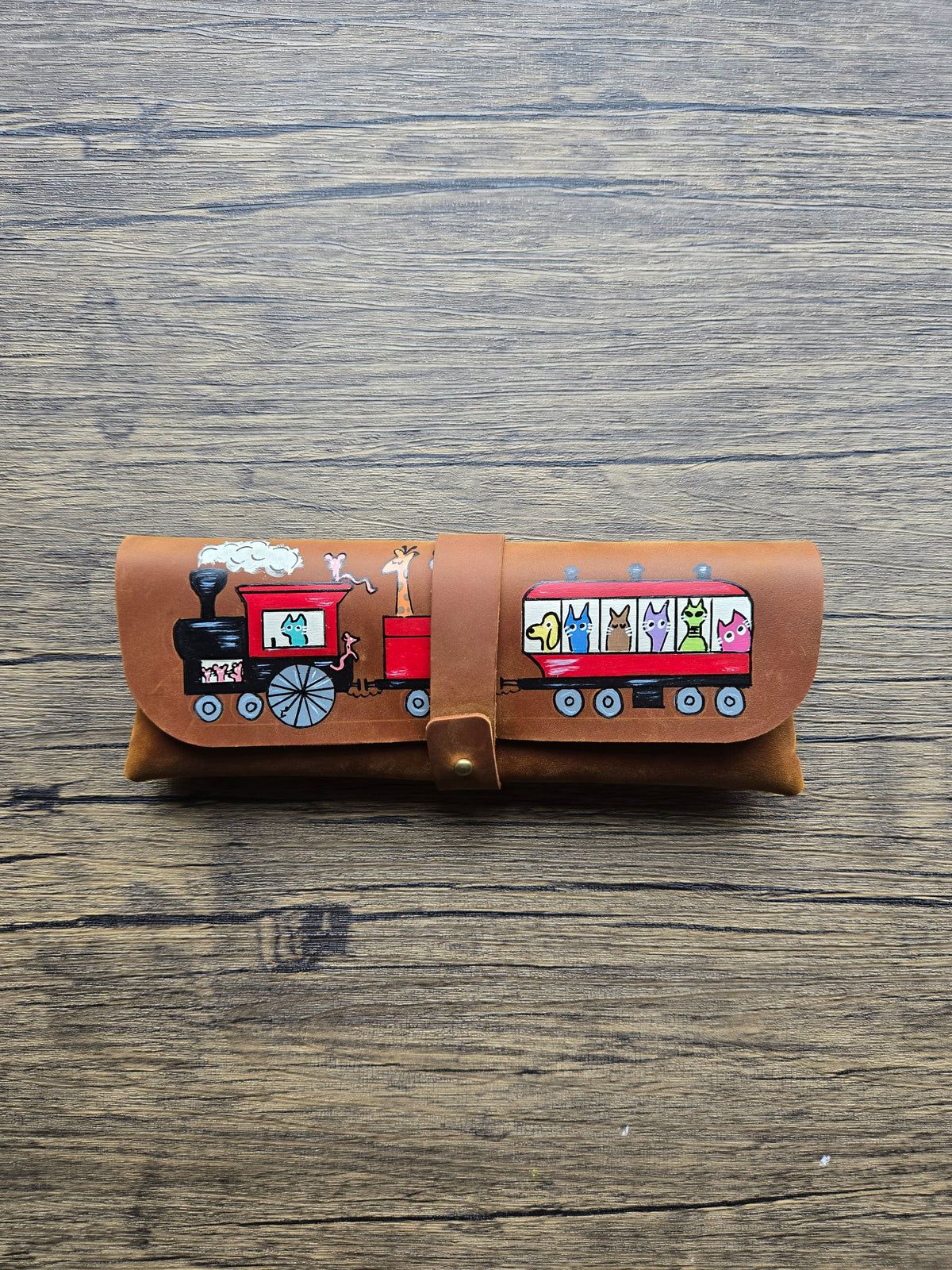Leather Sunglasses Case- A Hogwarts Express