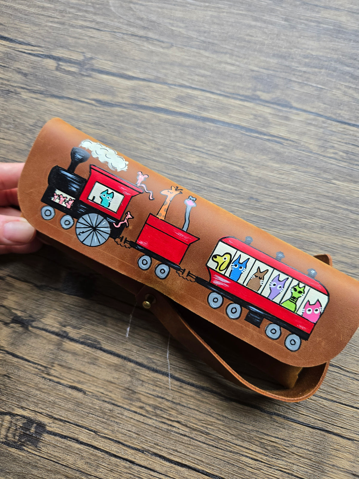 Leather Sunglasses Case- A Hogwarts Express