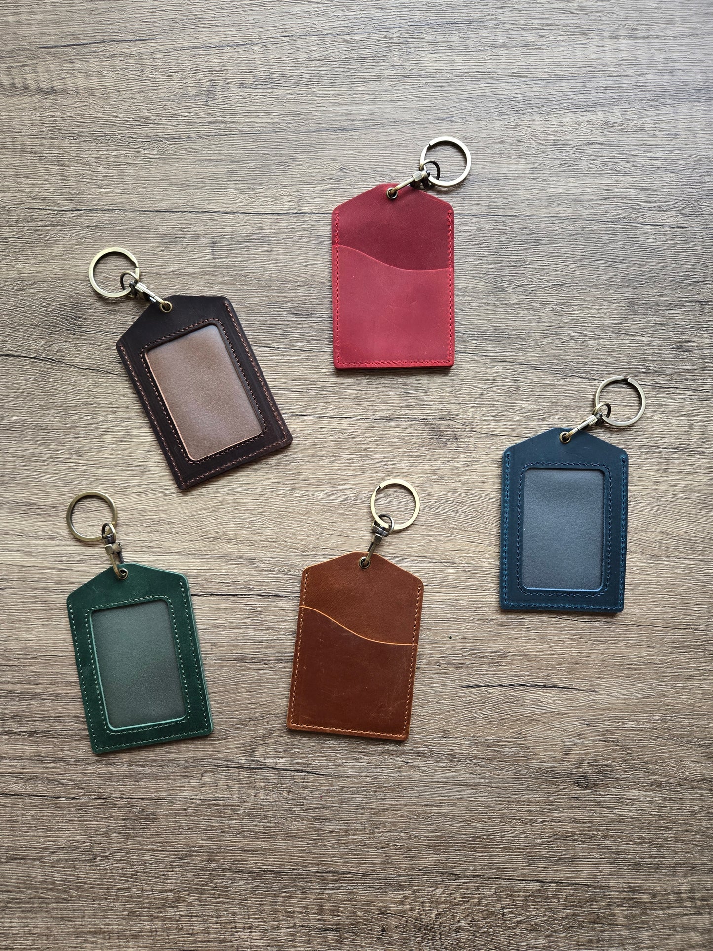 Leather Lanyard  card holder/ Luggage Tag