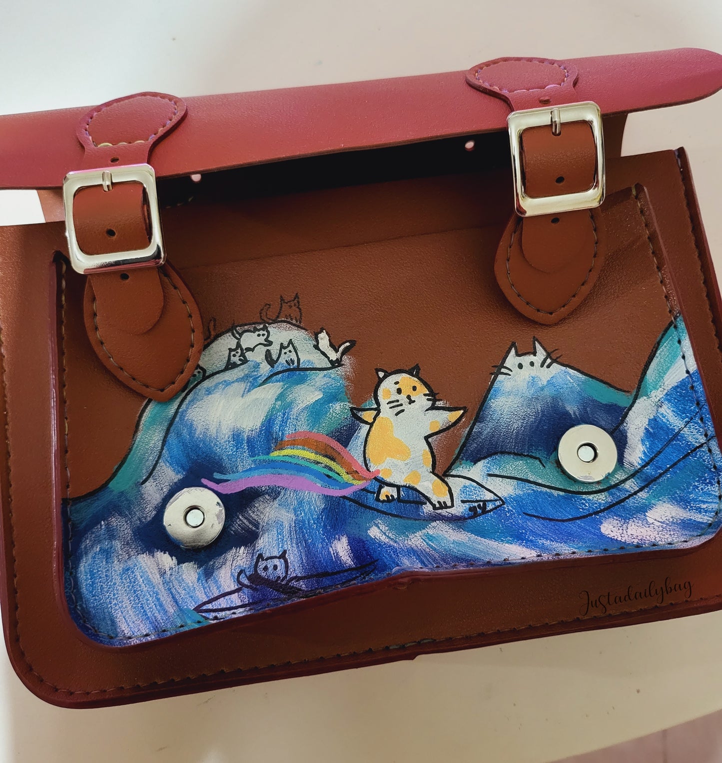 Custom painting of personal bag