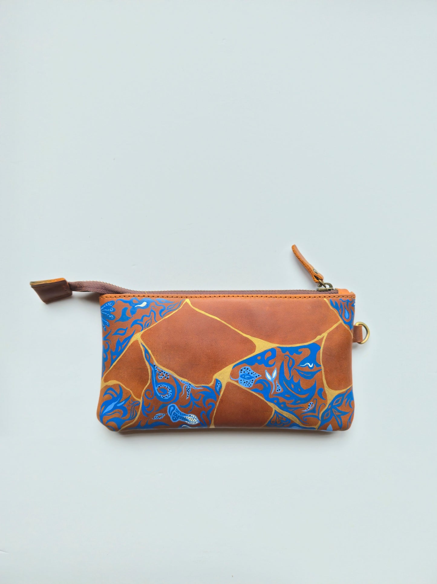 Anak Peranakan and Batik Leather handphone pouch/wristlet