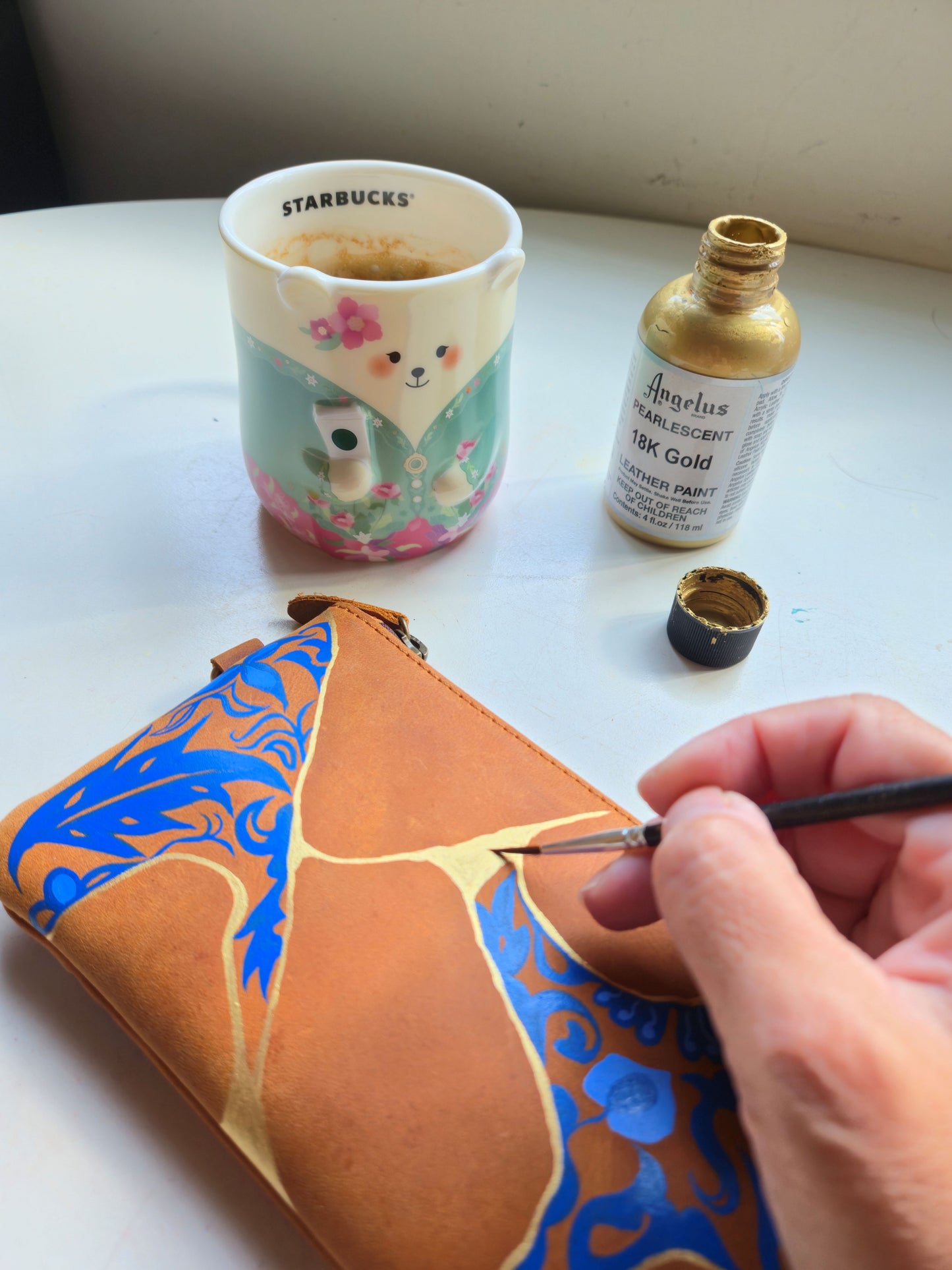 Anak Peranakan and Batik Leather handphone pouch/wristlet