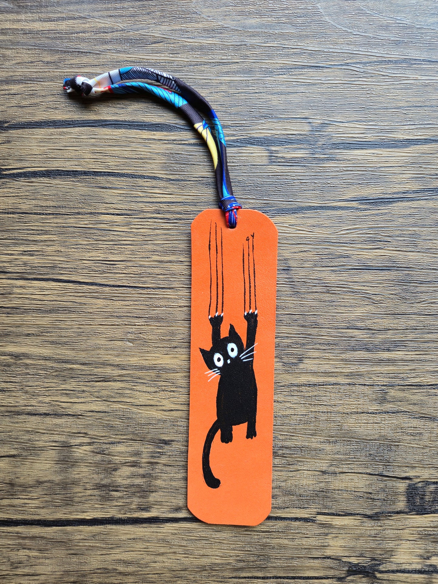 Between the pages Leather Bookmark