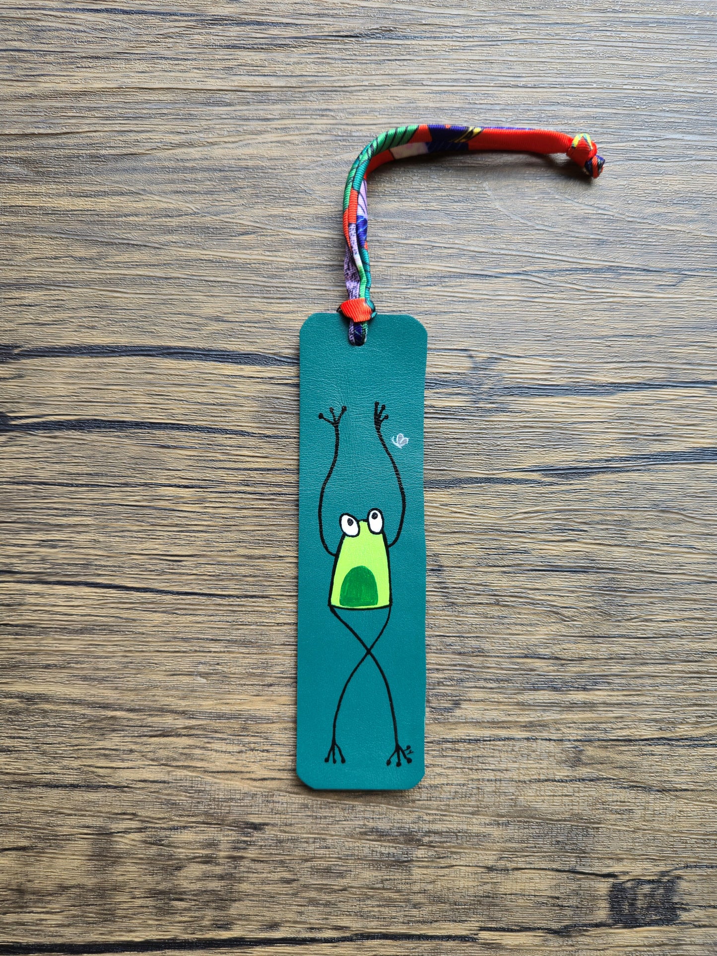 Between the pages Leather Bookmark