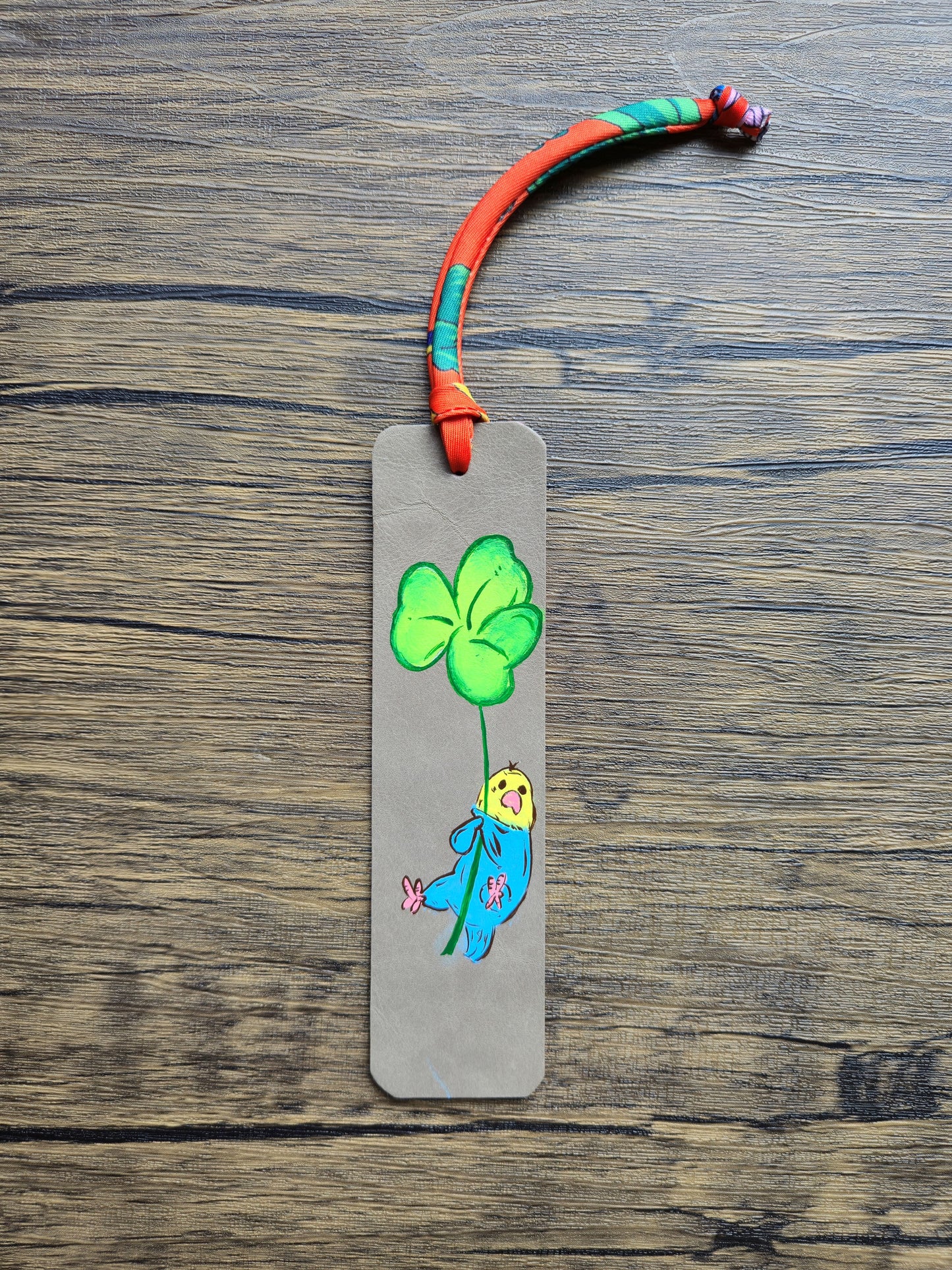 Between the pages Leather Bookmark