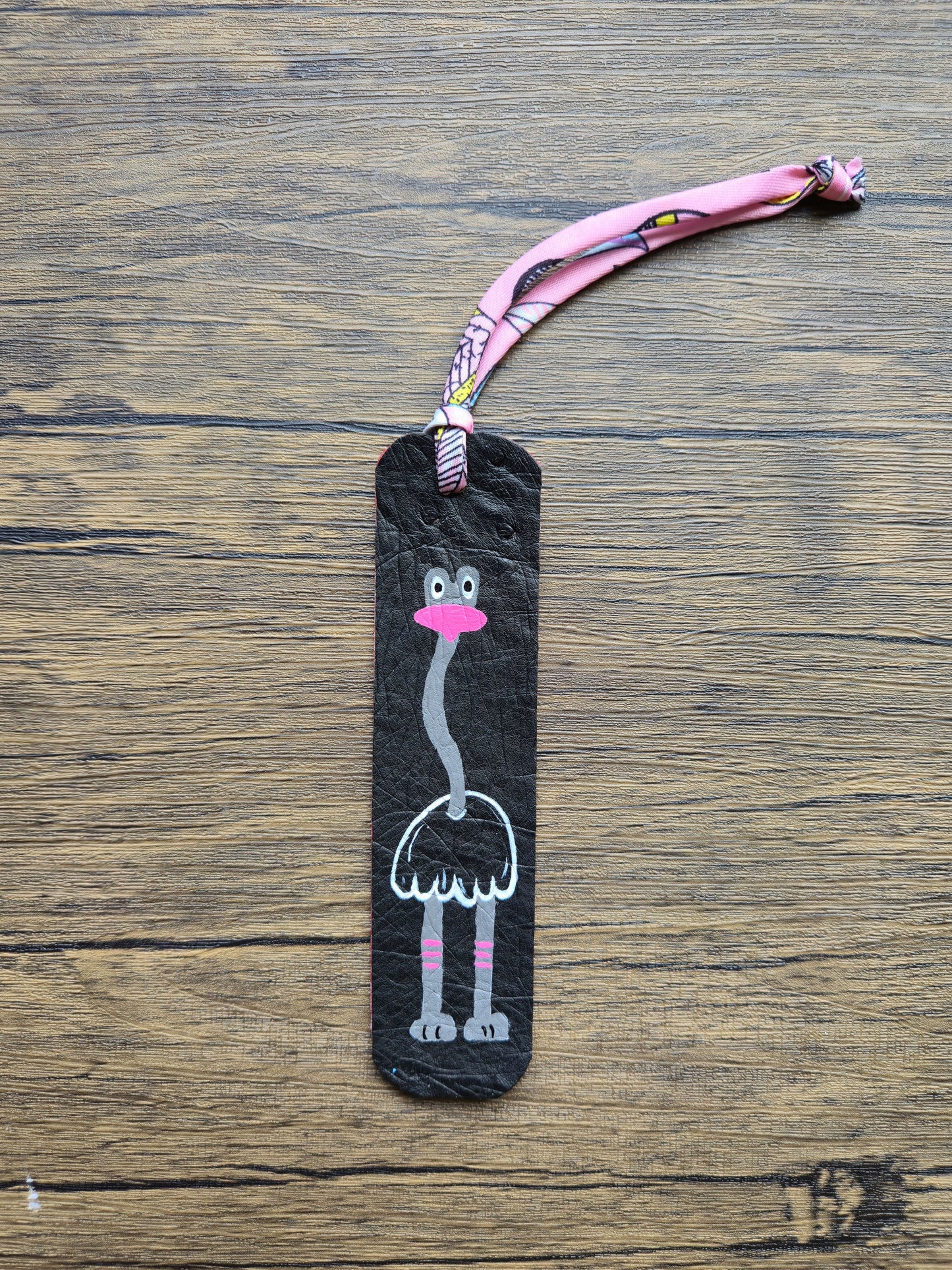 Between the pages Leather Bookmark